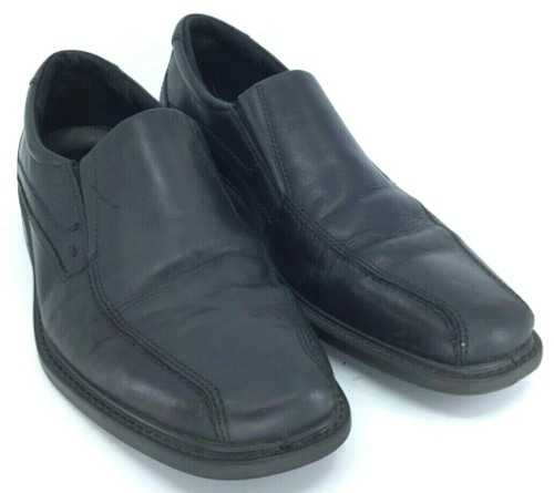 Mocassino Ecco New Jersey da uomo EUR taglia 45 US 11 11 5 scarpe da bicicletta in pelle nera punta