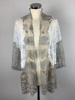 Chaqueta Picadilly talla M nueva con etiquetas marfil transparente de borde a borde precio de venta sugerido por el fabricante £97 ahora £43 Foto 1 de 4