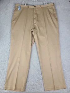 Haggar Premium Khaki Pant Big & Tall 44X32 NWT Flat Front No Iron Classic Fit - Picture 1 of 22