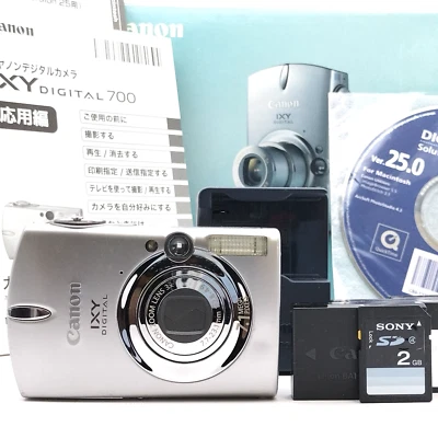 Canon IXY DIGITAL 700 7.1MP 5x Compact Digital Camera w/Box & SD Card from Japan - Image 1 of 4