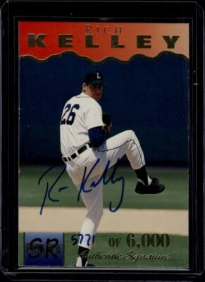1996 Signature Rookies Preview #15 Autographed Rich Kelley Trading Card - Image 1 of 2