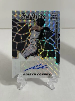 2021 Panini Mosaic Adisyn Coffey Silver Scripts Auto #SCR-AD RC White Sox - Image 1 of 2