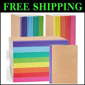 Durable and Colorful 96-Pack Lined Notebooks - Ideal for Notes & Journaling - Picture 1 of 10