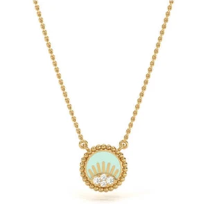 The Sparkling Sun & Moon Spheroid Diamond Necklace - Picture 1 of 7