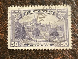 Canada 1935 #226 50c viola opaco KGV - Parlamento Victoria BC Winnipeg CDS - Foto 1 di 2
