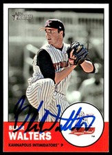 2012 Topps Heritage Minor League Blair Walters Auto Kannapolis Intimidators #66