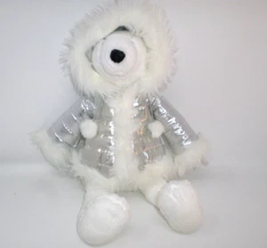 Bath & Body Works Igloo Polar Bear Plush with Silver Coat 16" - Picture 1 of 6
