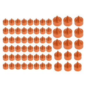 Orange Engine Bolt Caps Cover Kit For Harley Fat Boy Softail Springer FXSTS FXST - Picture 1 of 10