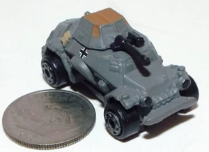 Very Small Micro Machine WWII type German SdKfz 222 4X4 Scout Car/ Gray # 2 - Picture 1 of 5