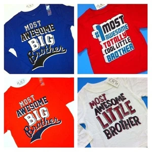 ~NEW~ Big Little Brother Shirts 6-9 12 18 24 Months 2T 3T 4T 4 5-6 7-8 10-12 14 - Picture 1 of 40