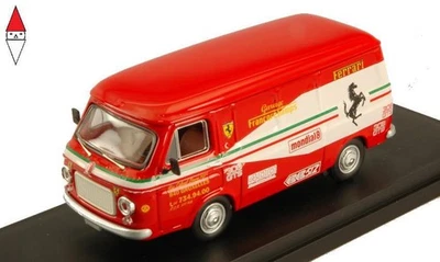 1/43 RIO FIAT 238 VAN ASSISTANCE FERRARI FRANCORCHAMPS 1972 RED WHITE - Immagine 1 di 3