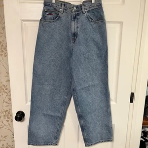 Tommy Jeans Carpenter Jeans Light Wash Blue Denim Workwear Pants - Picture 1 of 9