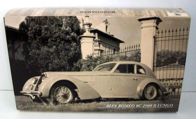 MINICHAMPS 1/43 - 436 120420 ALFA ROMEO 8C 2900 B LUNGO 1938 - LIGHT BLUE - Image 1 of 3