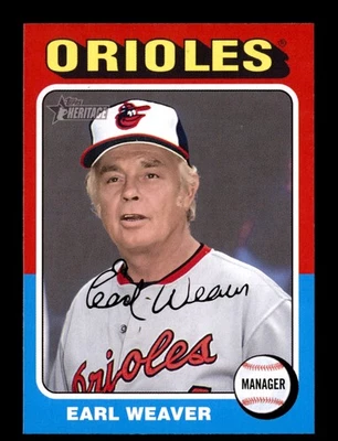 2024 Topps Heritage #153 Earl Weaver Baltimore Orioles - Image 1 of 2