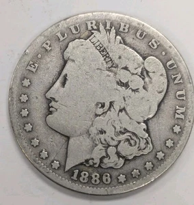 Dólar de plata Morgan 1886 S T307 - Imagen 1 de 2