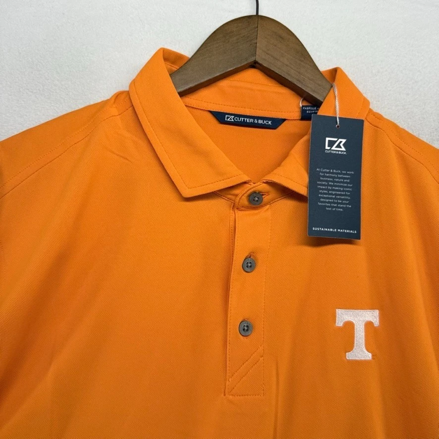 Tennessee University polo Shirt men's XL Orange Embroidered Volunteers Golf NEW - Image 1 of 4