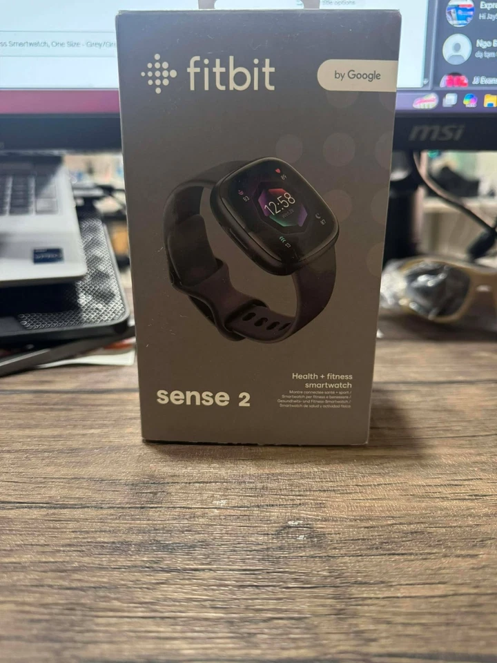 Fitbit Sense 2 Health and Fitness Smartwatch, One Size - Grey/Graphite -... - Image 1 of 4