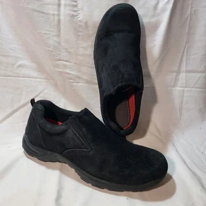 Mocasines sin cordones Eddie Bauer de gamuza negros para hombre 11,5 cómodos informales para caminar - Imagen 1 de 9