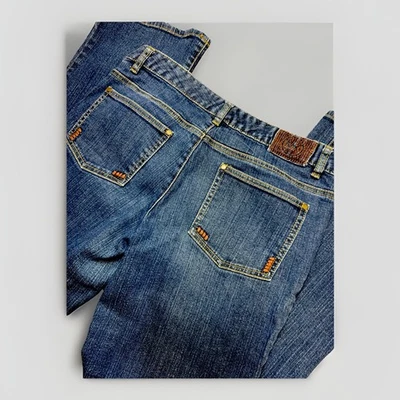 Pantalones de mezclilla para mujer Michael Kors Flare OG talla 8 azules originales acampanados cómodos Foto 1 de 4