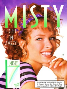 MISTY CIGARETTE AD #30 RARE 1996 VINTAGE OUT OF PRINT  - Picture 1 of 2