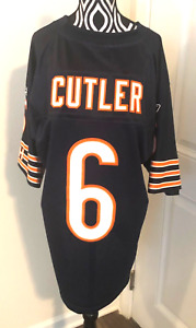 Jay Cutler, Reebok NFL Chicago Bears Shirt Size M, 30" long.