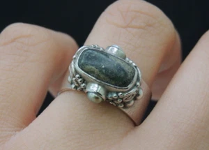 Vintage 925 Sterling Silver Filigree Sajen Estaten Ring (21007-Silver) - Picture 1 of 9
