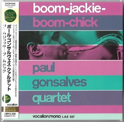 Paul Gonsalves Quartet ‎– Boom-Jackie-Boom-Chick LE JAPAN MINI LP CD UCCM-9242 - Image 1 of 2