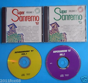 2 cd 2 compact disc super sanremo 97 new trolls patty pravo nek paola & chiara - Picture 1 of 1