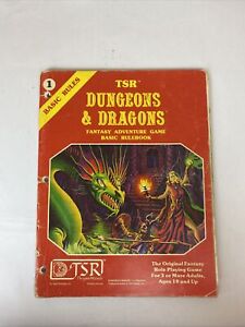 TSR Dungeons & Dragons 1 Basic Rules Fantasy Adventure Game Rulebook 1980