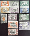 Nigeria 1953 Set of 12 MNH/MVLH OG stamps Sc# 80-91