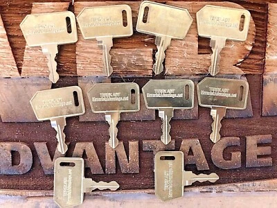  10 keys Terex Generation 7 Articulated Dump Truck ADT Ignition 14644 15271326 - Image 1 of 2