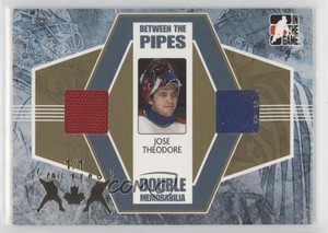 2005-06 ITG Between the Pipes Gold Fall Expo 1/1 Jose Theodore #DM-08 h7n
