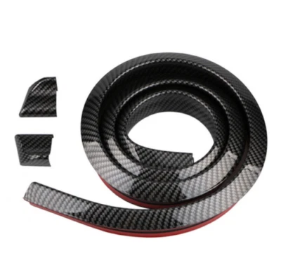 Alerones traseros para coche Tesla alas labio 3D fibra de carbono maletero techo cola moldura 1,5 m Foto 1 de 4