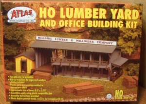 Atlas #750 Lumber Yard & Office Building Kit+ # 791 Lumber load Kit - Picture 1 of 5