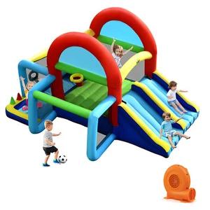 Inflatable Bounce House Kids Bouncy Castle Climbing Wall 550W Blower included - Picture 1 of 6