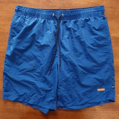 NAUTICA Mens Blue QUICK DRY Mesh Lined Swim Trunks Board Shorts - Size Large Foto 1 de 4