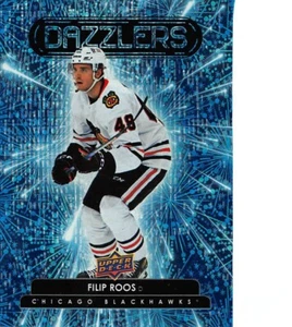 2022-23 Upper Deck Dazzlers Blue #DZ70 Filip Roos  **  Chicago Black Hawks  ** - Picture 1 of 2