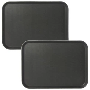 CURTA 2-Pack Restaurant Grade Non-Slip Tray NSF 22 Inch x 16 Inch Plastic Rub... - Picture 1 of 7