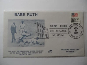 US STAMPS : USA BASEBALL WORLD - BABE RUTH BALTIMORE MD OFFICIAL FIRST DAY COVER - Picture 1 of 3