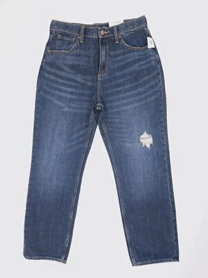 Old Navy Girls NWT Blue Denim Jeans High Rise Slouchy Straight 16 - Image 1 of 4