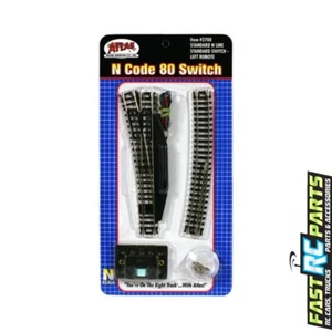 Atlas Trains N-Gauge Code 80 Remote Left-Hand Switch ATL2700 - Picture 1 of 1