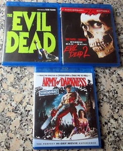 EVIL DEAD TRILOGY BLU RAY Evil Dead II Army Of Darkness Bruce Campbell RARE🔥🔥 - Picture 1 of 3