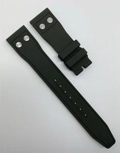 Authentic IWC EasX-CHANGE 21mm x 18mm Green Rubber Watch Strap Band MXE0LPSP OEM - Picture 1 of 7