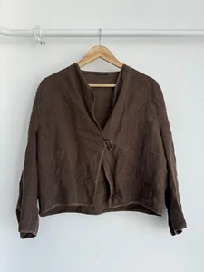 Oska Linen Blazer Jacket Size 3 - Picture 1 of 10