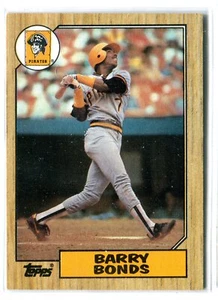 Tarjeta de novato 1987 Topps Barry Bonds RC #320 Pittsburgh Pirates Giants HR King - Imagen 1 de 1