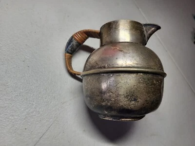 老式银盘 EDWARDIAN 小 PITCHER 服务公平形状免运费 — 第 1/4 张图片