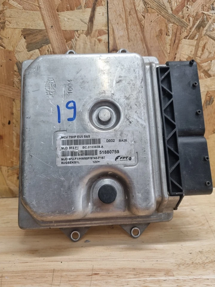 C019 MAGNETI MARELLI 8F2 MJD 8F2.F1 FIAT FIORINO NEMO BIPPER calculateur moteur - Photo 1/1