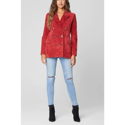 Blank NYC Suede Double Breasted Blazer in Stolen KISS - Image 1 of 4