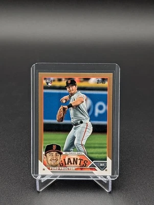 2023 Topps Series 2 - Ford Proctor #472 Gold /2023 (RC) - Image 1 of 2