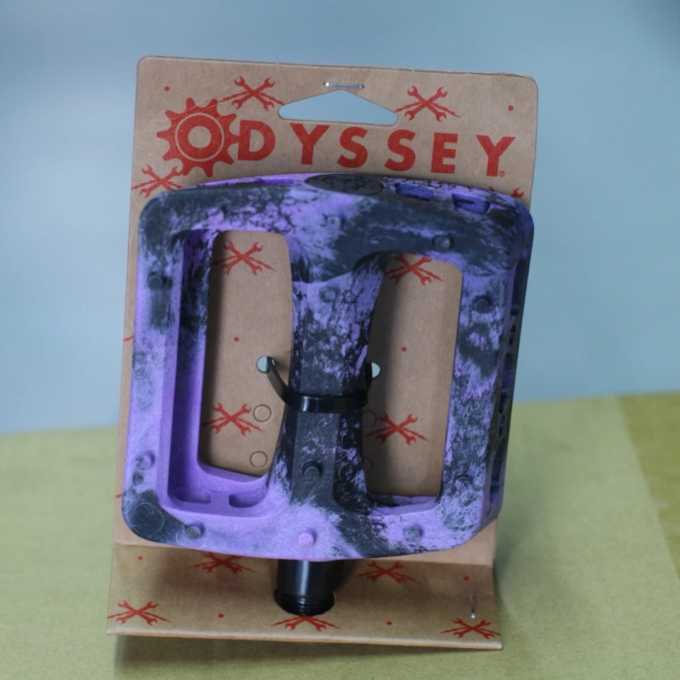 PEDALES PC ODYSSEY BMX BIKE TWISTED PRO 9/16" PÚRPURA/NEGRO Foto 1 de 1